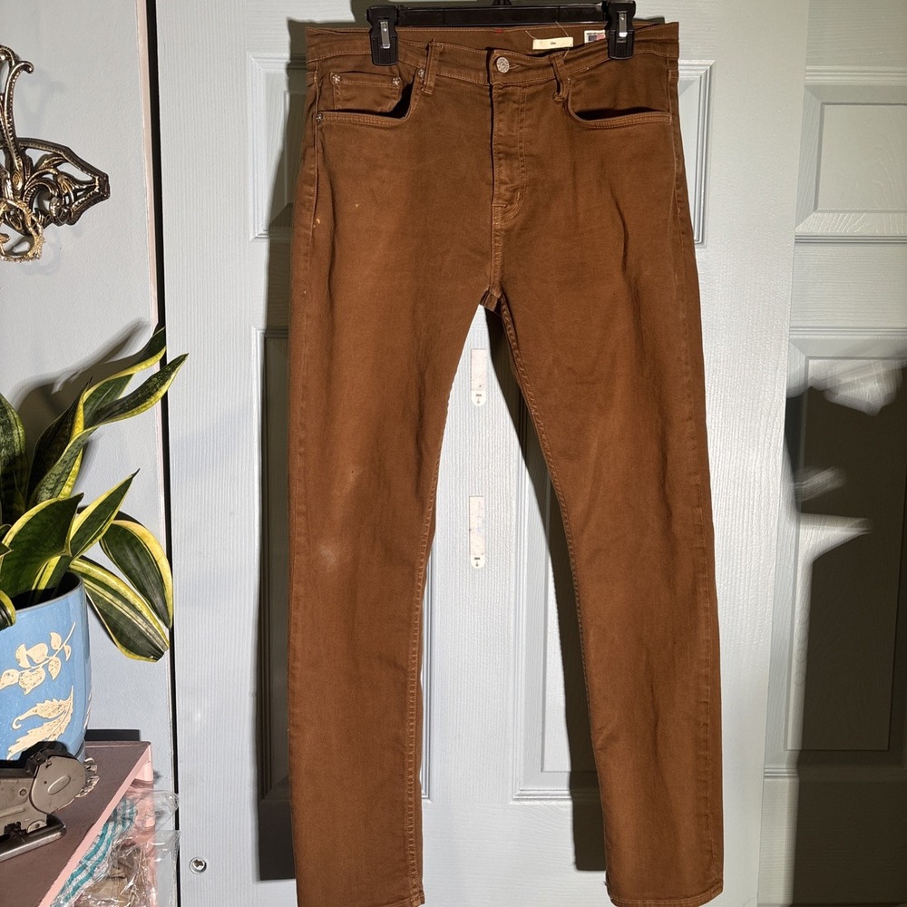 Men's Slim Jeans in Chestnut Brown
